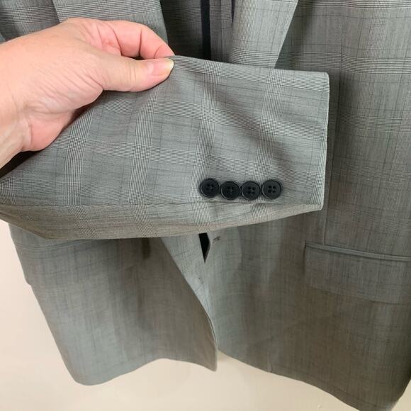 John Varvatos Star USA Size 44R Two Button Blazer Suit Jacket Gray Business - Picture 10 of 13